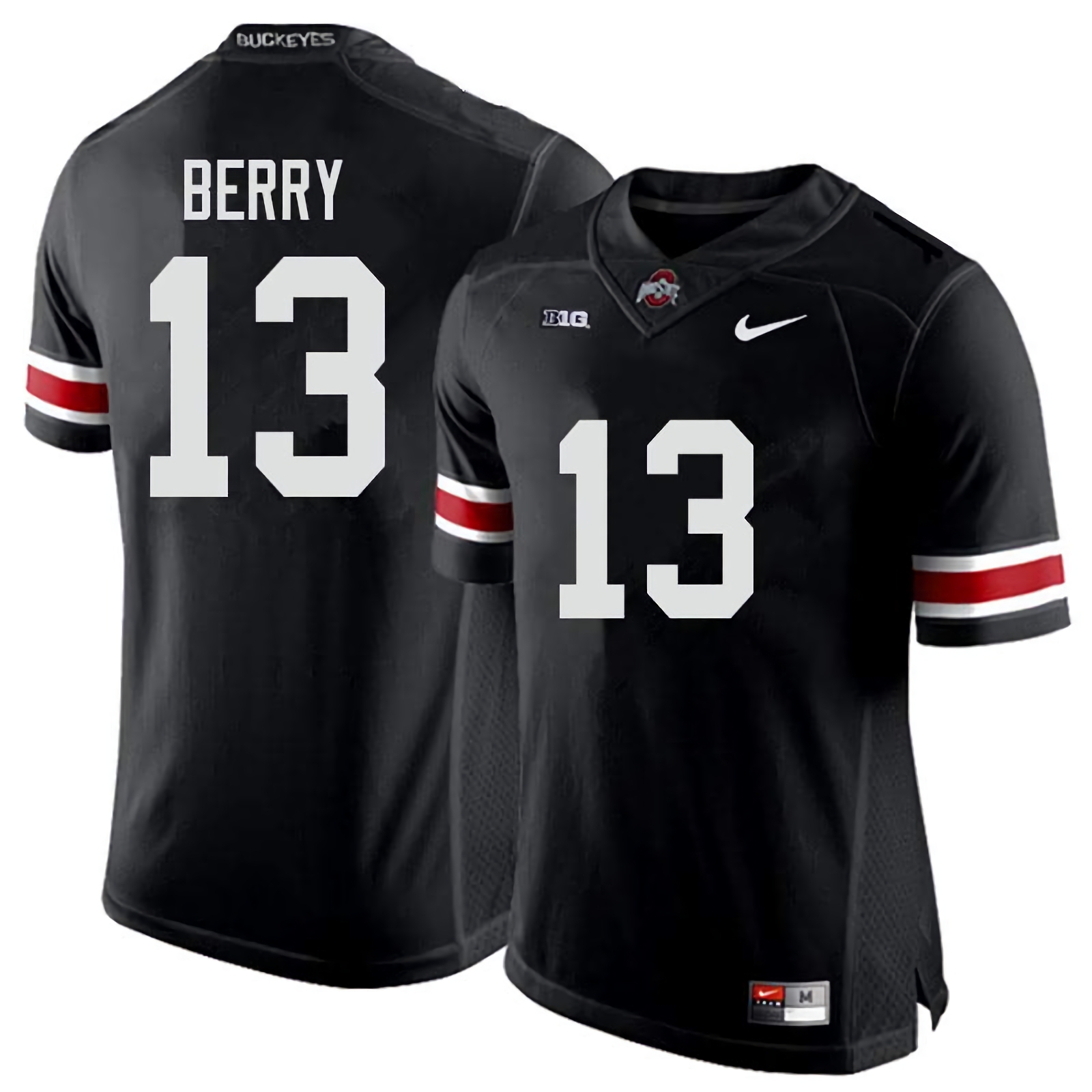 Rashod Berry Ohio State Buckeyes Men's NCAA #13 Nike Black College Stitched Football Jersey JJD0056UC